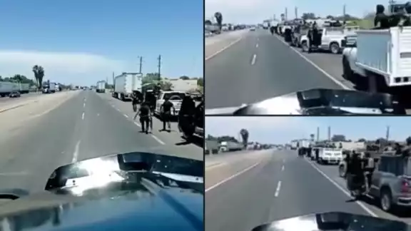 Sujetos armados fueron vistos en la carretera Nogales - México Sujetos armados fueron vistos en la carretera Nogales - México