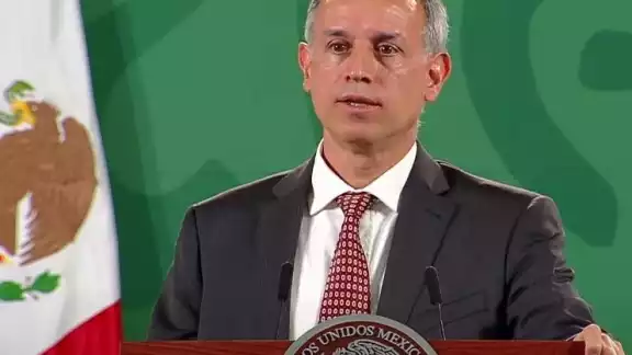 López-Gatell, durante la conferencia de prensa López-Gatell, durante la conferencia de prensa