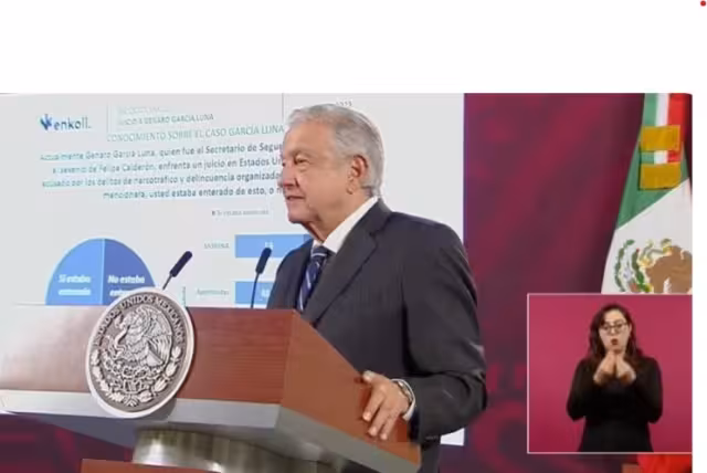 El presidente pidió que se hable de lo importante que es el juicio contra García Luna