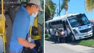 El conductor terminó con heridas leves en el rostro tras el ataque