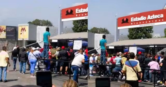 Aficionados del América y revendedores generaron una estampida en busca de boletos. Foto: Capturas de pantalla 
