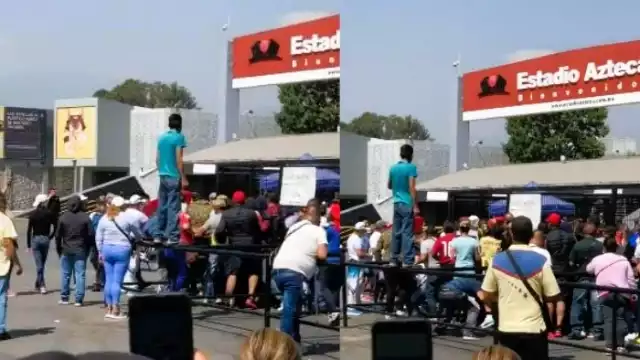 Aficionados del América y revendedores generaron una estampida en busca de boletos. Foto: Capturas de pantalla 
