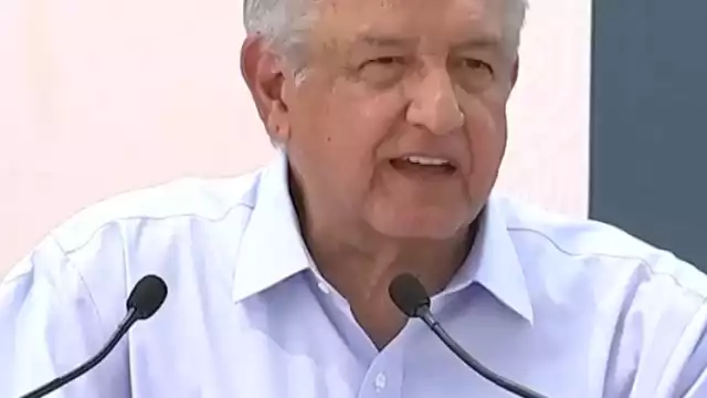 AMLO durante su discurso de la Expropiación Petrolera