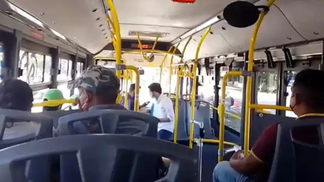 Un joven acusa que vivió un intento de asalto en un camión del Va y Ven en Chuburná.