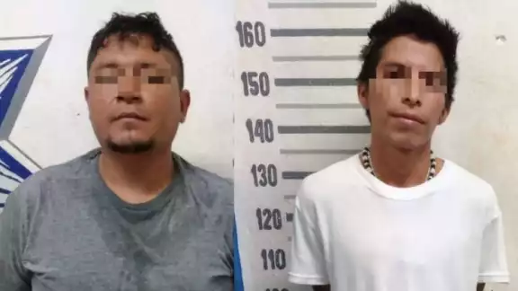 Eulises "N" de 24 años de edad y Mateo "N" de 27 años de edad, fueron asegurados y traslados a la Secretaría de Seguridad Pública Eulises "N" de 24 años de edad y Mateo "N" de 27 años de edad, fueron asegurados y traslados a la Secretaría de Seguridad Pública