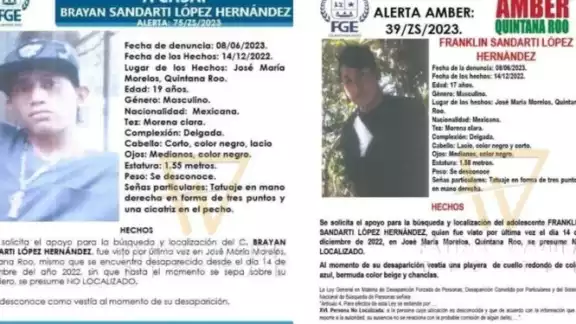 Desaparecen Dos Hermanos en José María Morelos
