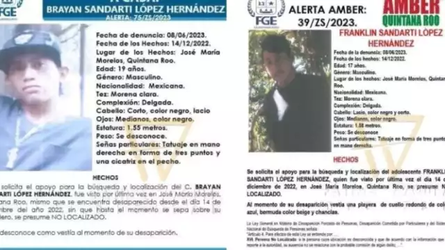 Desaparecen Dos Hermanos en José María Morelos
