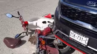 A pesar del accidente, los motociclistas no requirieron ser trasladados al hospital