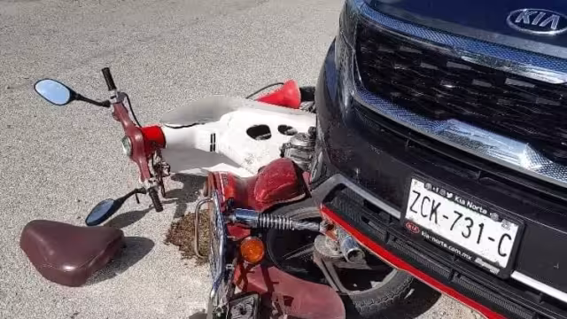 A pesar del accidente, los motociclistas no requirieron ser trasladados al hospital