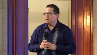 Alomía Segarra durante la conferencia de prensa