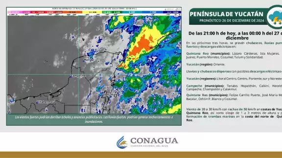 Municipios de Campeche, Yucatán y Quintana RoO deben tomar precauciones por fuertes lluvias. Municipios de Campeche, Yucatán y Quintana RoO deben tomar precauciones por fuertes lluvias.