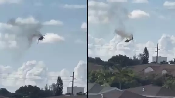 Se desploma helicóptero sobre edificio en Florida, hay cuatro heridos Se desploma helicóptero sobre edificio en Florida, hay cuatro heridos