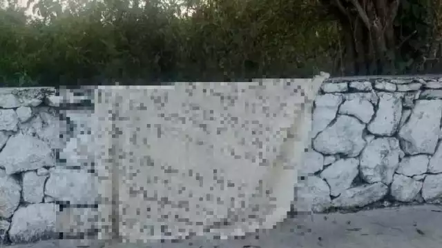 El mensaje fue colocado esta madrugada en Playa del Carmen