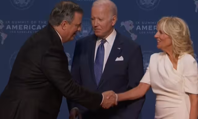 Marcelo Ebrard dialogó con Joe Biden en la inauguración de la Cumbre de las Américas en Los Ángeles