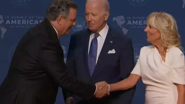 Marcelo Ebrard dialogó con Joe Biden en la inauguración de la Cumbre de las Américas en Los Ángeles