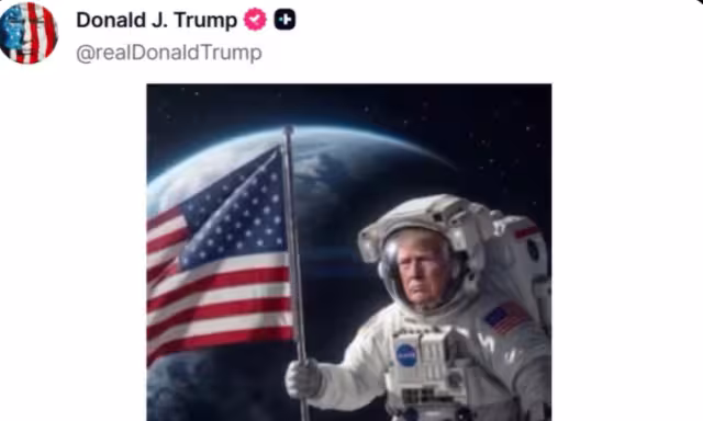 Trump comparte montaje surrealista hecho con IA y vuelve a encender el debate