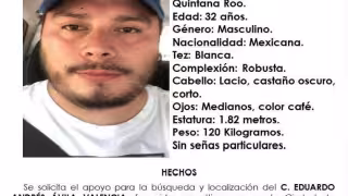 Localizan con vida a Eduardo Andrés, hombre reportado como desaparecido en Chetumal