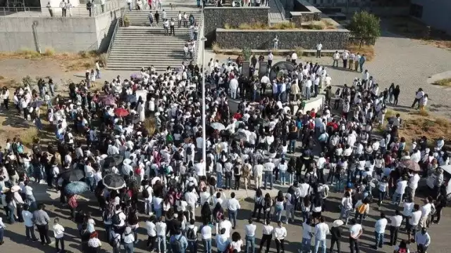 Estudiantes de la Universidad de Guanajuato pidieron justicia por la muerte de Ángel Yael