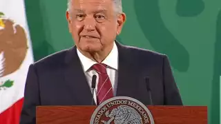 AMLO, durante su conferencia de prensa matutina