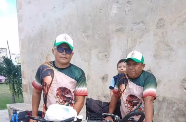 Peregrinos parten en bicicleta para su reencuentro en la Basílica con la Virgen de Guadalupe