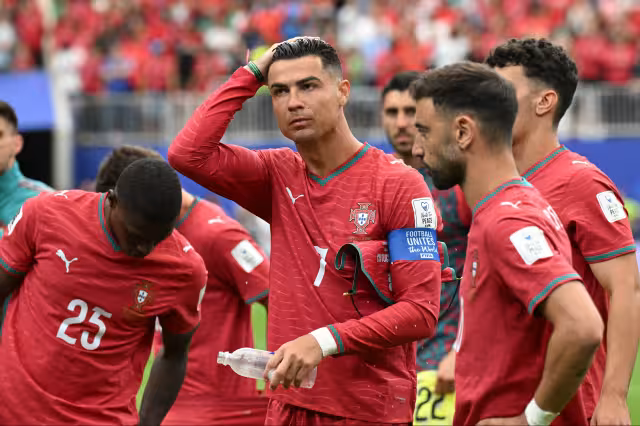 Cristiano Ronaldo no pudo anotar en su debut mundialista.