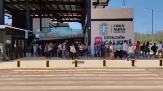 Simulacro Nacional evacúa estación del Tren Maya en Calkiní