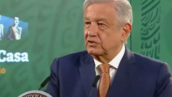 AMLO, durante la conferencia de prensa AMLO, durante la conferencia de prensa