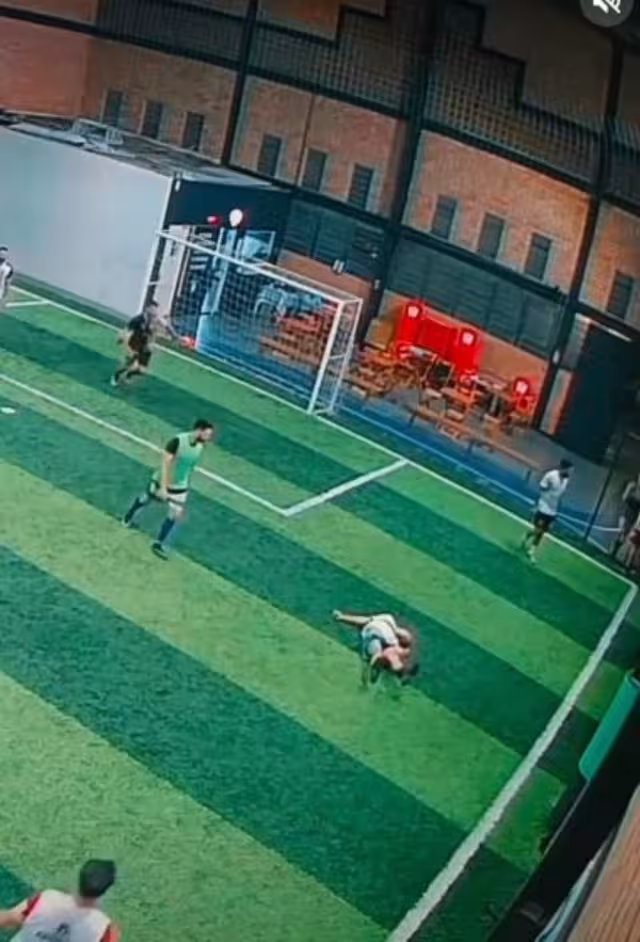 El momento del accidente