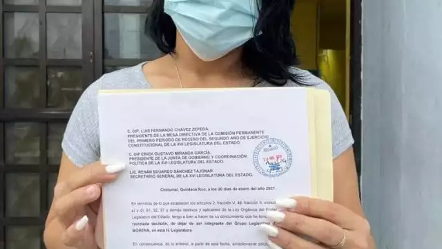 La diputada anunció su decisión este miércoles