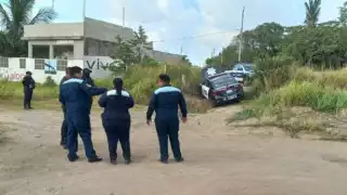 La unidad apareció en un terreno baldío en Veracruz