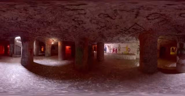 Las catacumbas fueron labradas a mano