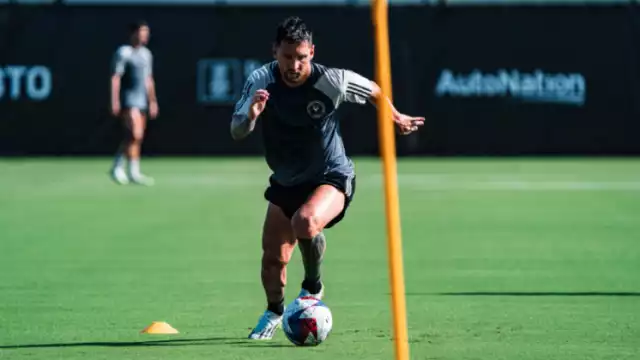 Lionel Messi tuvo su primer entrenamiento con el Inter de Miami