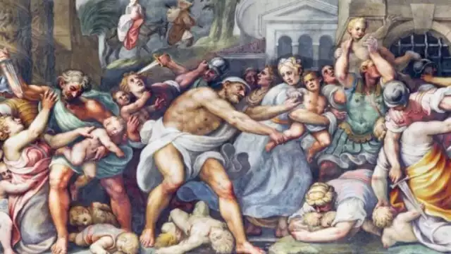 La matanza de niños ordenada por Herodes fue representada por muchos artistas.