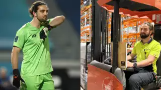 El arquero que tiene doble vida laboral