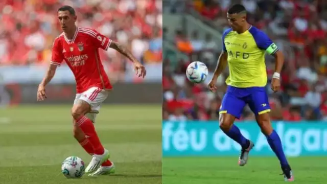 Cristiano Ronaldo fue víctima de un espectacular 'sombrerito' de Ángel Di María