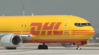 Primer avión de DHL aterriza en el AIFA