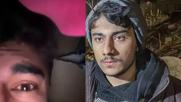 El joven Boran Kubat después de ser rescatado