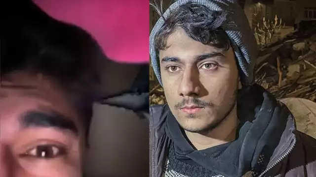 El joven Boran Kubat después de ser rescatado