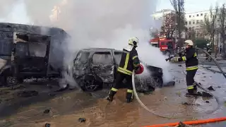 Andriy Yerkmak, jefe de la Oficina del Presidente, reportó un ataque con 100 misiles las primeras horas del miércoles