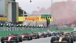 El desbordamiento del río Santerno rodeó de agua las instalaciones deportivas, anegando varios tramos de carreteras cercanos a la pista