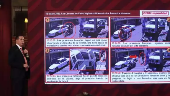 Junto con la Fiscalía de Michoacán se pudieron recuperar indicios y material probatorio que permitió identificar visualmente a los autores materiales