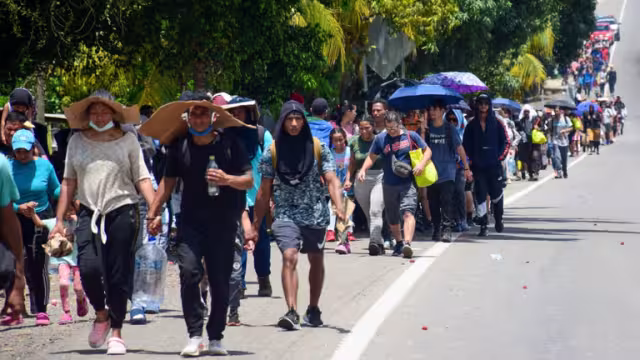 Los migrantes llegan principalmente de países como Honduras, Haití y Guatemala