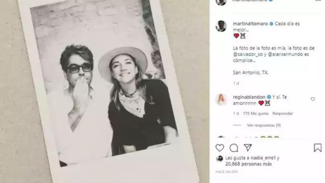 Regina Blandón y Martín Altomaro