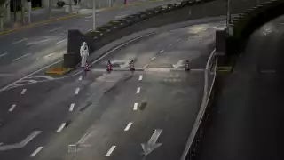 Las calles de Shangai, en China, lucen vacías en las imágenes que han circulado en todo el mundo, esto por los contagios de COVID-19