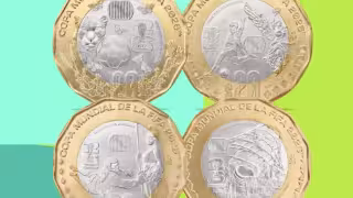 Así lucen las monedas conmemorativas del Mundial 2026 lanzadas por Banxico