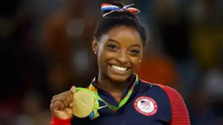 Siomone Biles en los JO de Río