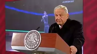 AMLO desea éxito a Donovan Carrillo en final del patinaje artístico de los Juegos Olímpicos de Invierno Beijing 2022.