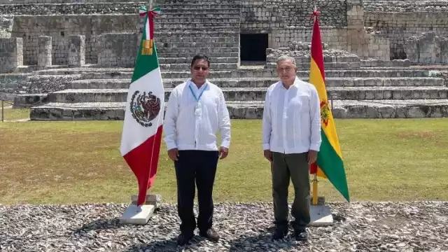 Informó esta tarde que concluyó la visita del presidente de Bolivia, Luis Arce, en el estado de Campeche.
