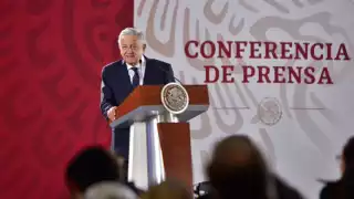 Presidente Andrés Manuel López Obrador en conferencia de prensa
