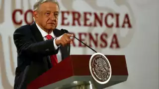 Presidente AMLO en conferencia de prensa